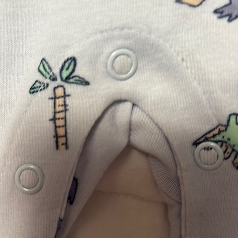 Carter's Blue Dinosaur and Striped Baby One Piece Set - Picture 5 of 11